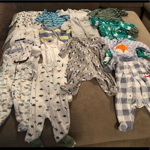 Baby 3 month sleepers.